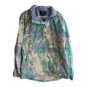 Lauren James Women’s Purple, Green, White Windbreaker Jacket, XXL, Pre-owned